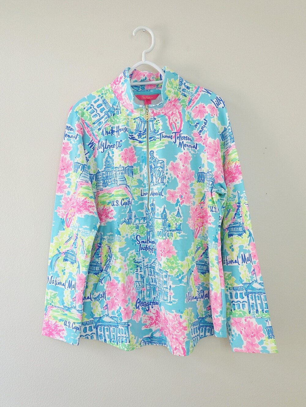 Lilly Pulitzer UPF 50+ Skipper Popover in Multi Lilly Loves DC Rare Size XL
